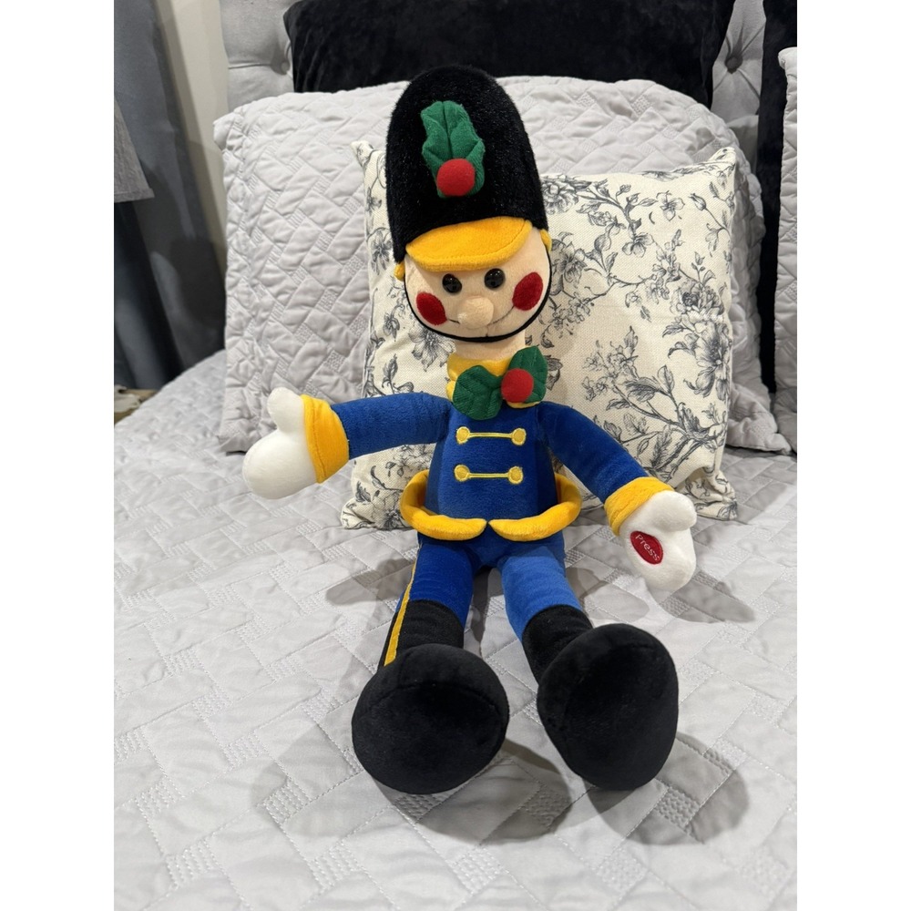 Vintage Windsor Collection 21" Toy Soldier Christmas Nutcracker Plush Musical